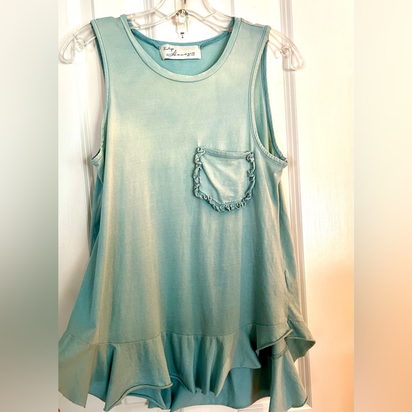 Vintage Havana Ruffle Hem Tank Top - Picture 3 of 5